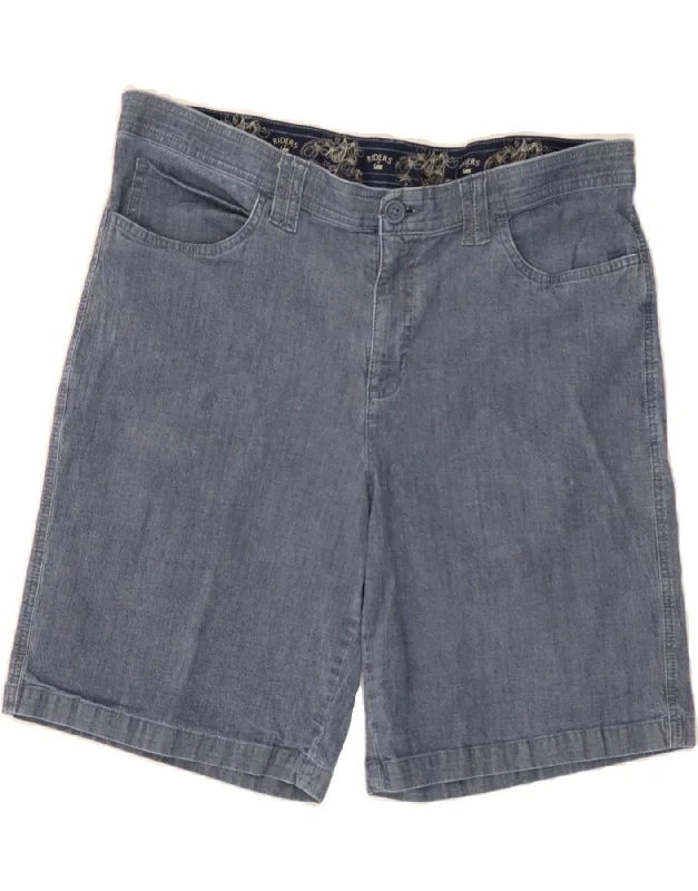 Comfortable And Casual LEE Womens Riders Casual Shorts US 16 2XL W38  Blue Cotton