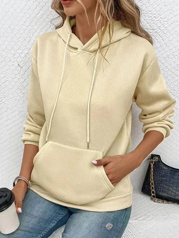 High-end Wear Casual Solid Women Hoodie
