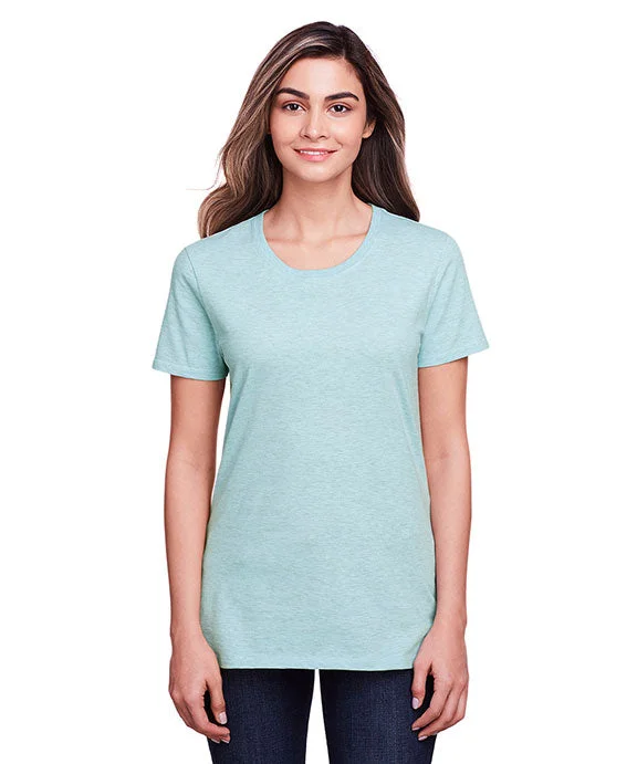 Street Casual Style IC47WR - Fruit of the Loom Ladies ICONIC™ T-Shirt | Aqua Velvet Heather