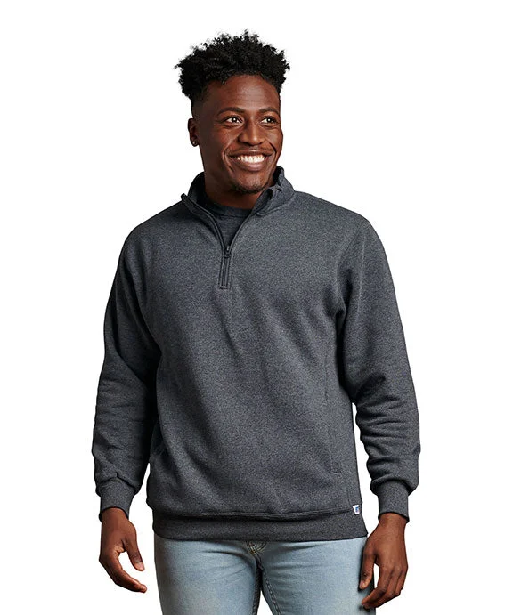 Sports outdoor style 1Z4HBM - Russell Athletic Unisex Dri-Power® Quarter-Zip Fleece | Black Heather Sports outdoor style 1Z4HBM - Russell Athletic Unisex Dri-Power® Quarter-Zip Fleece | Black Heather