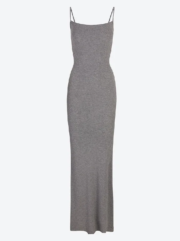 Sports Functional Style Soft lounge long slip dress