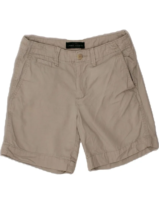 Extra long version RALPH LAUREN Womens Chino Shorts US 4 Small W28  Beige Cotton