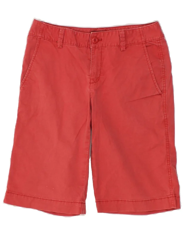 Cool Summer EDDIE BAUER Womens Chino Shorts US 2 XS W23  Red Cotton