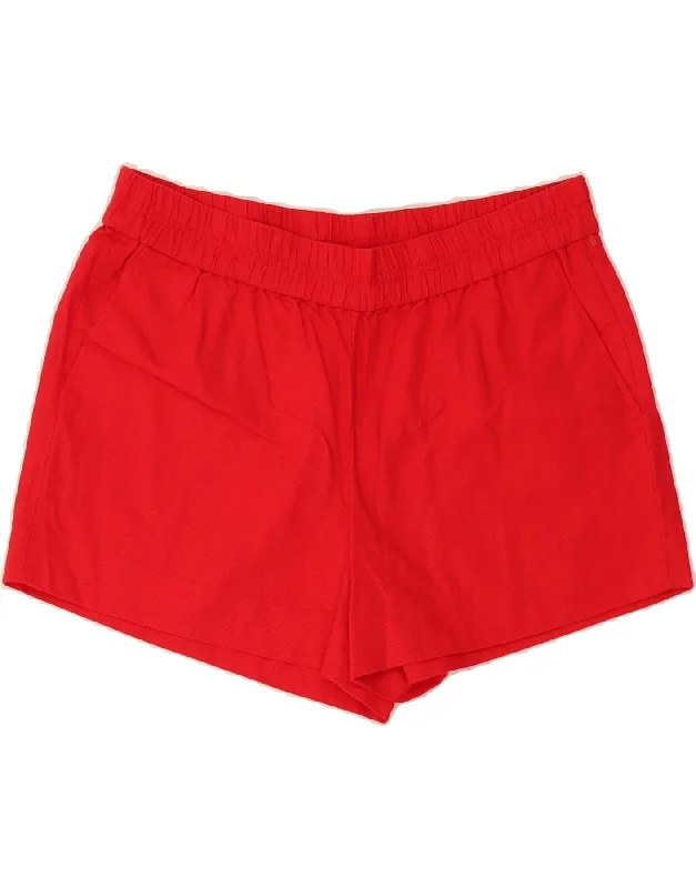 Sporty Elegance J. CREW Womens Chino Shorts US 10 Large W32 Red Cotton