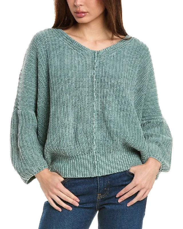 Elegant And Simple Labiz Low Gauge Chunky Wash Sweater