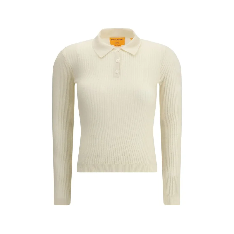 Exquisite Craftsmanship Guest in Residence Cashmere Polo Women's Sweater