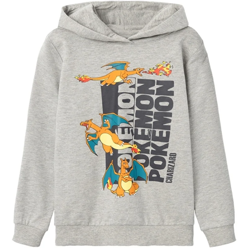 Retro Fashion Name it Grey Melange Ott Pokemon Sweatshirt