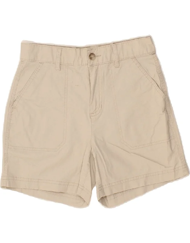 Modern Comfort EDDIE BAUER Womens High Waist Chino Shorts US 2 XS W28  Beige