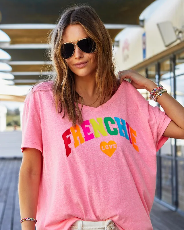 Sports Cool Hammill & Co - V-Neck Frenchie Tee - Pink