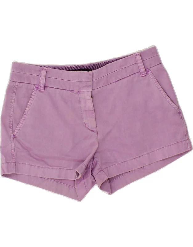 Relaxed And Casual J. CREW Womens Chino Shorts US 4 Small W27  Purple Cotton