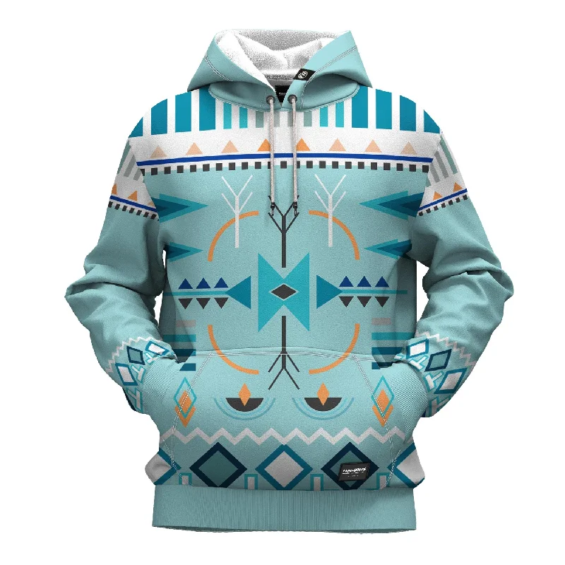 Casual And Versatile Blue Hoodie