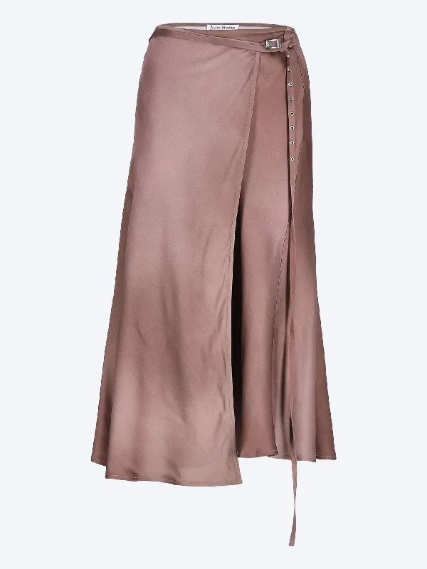 Printing decoration Midi skirt