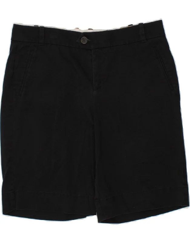 Embroidered Letters DOCKERS Womens Chino Shorts US 10 Large W27  Black Cotton