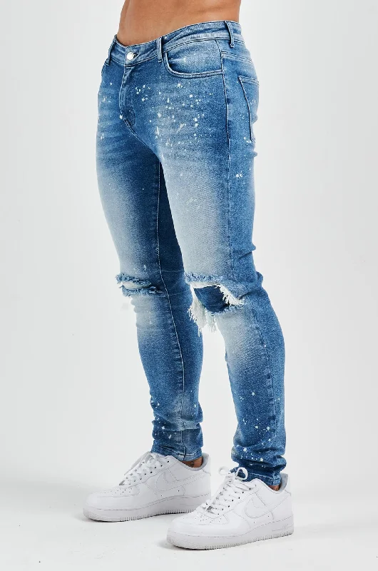 Cozy Chic SLIM FIT JEANS 2.0 - PAINT BLUE