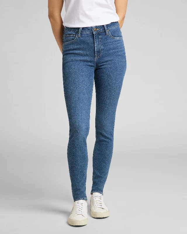 Free and comfortable Lee Scarlett High Skinny Womens Jeans - Mid Madison