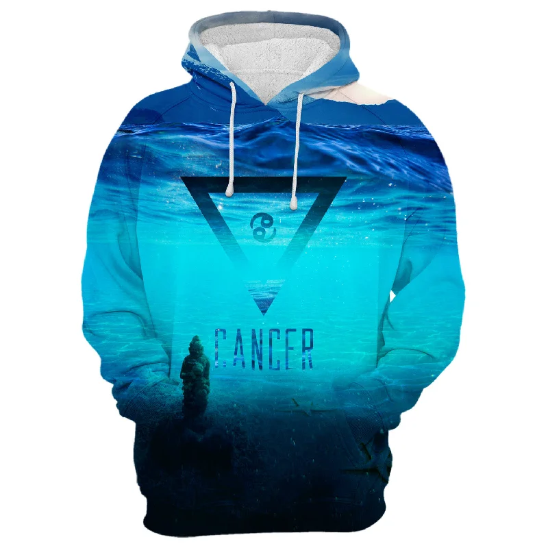 French Retro Crab In The Sea Hoodie