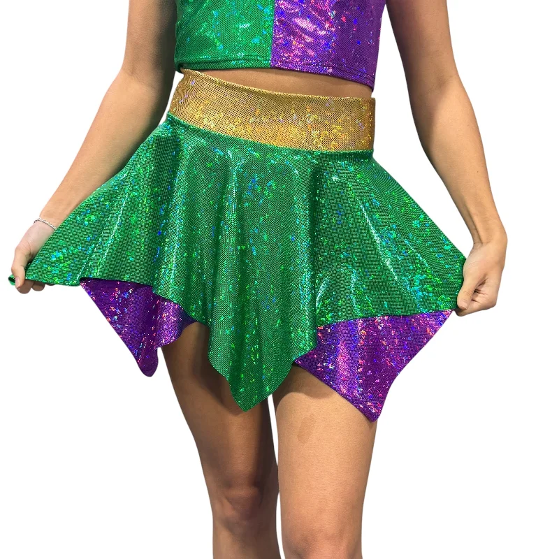 Must-have For Autumn And Winter Mardi Gras Pixie Skirt or Fairy Skirt for Parade or Festival | Carnival Rave Skirt
