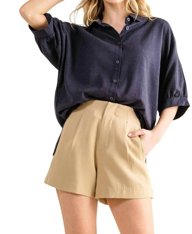 Trends Loved By You Shorts In Latte