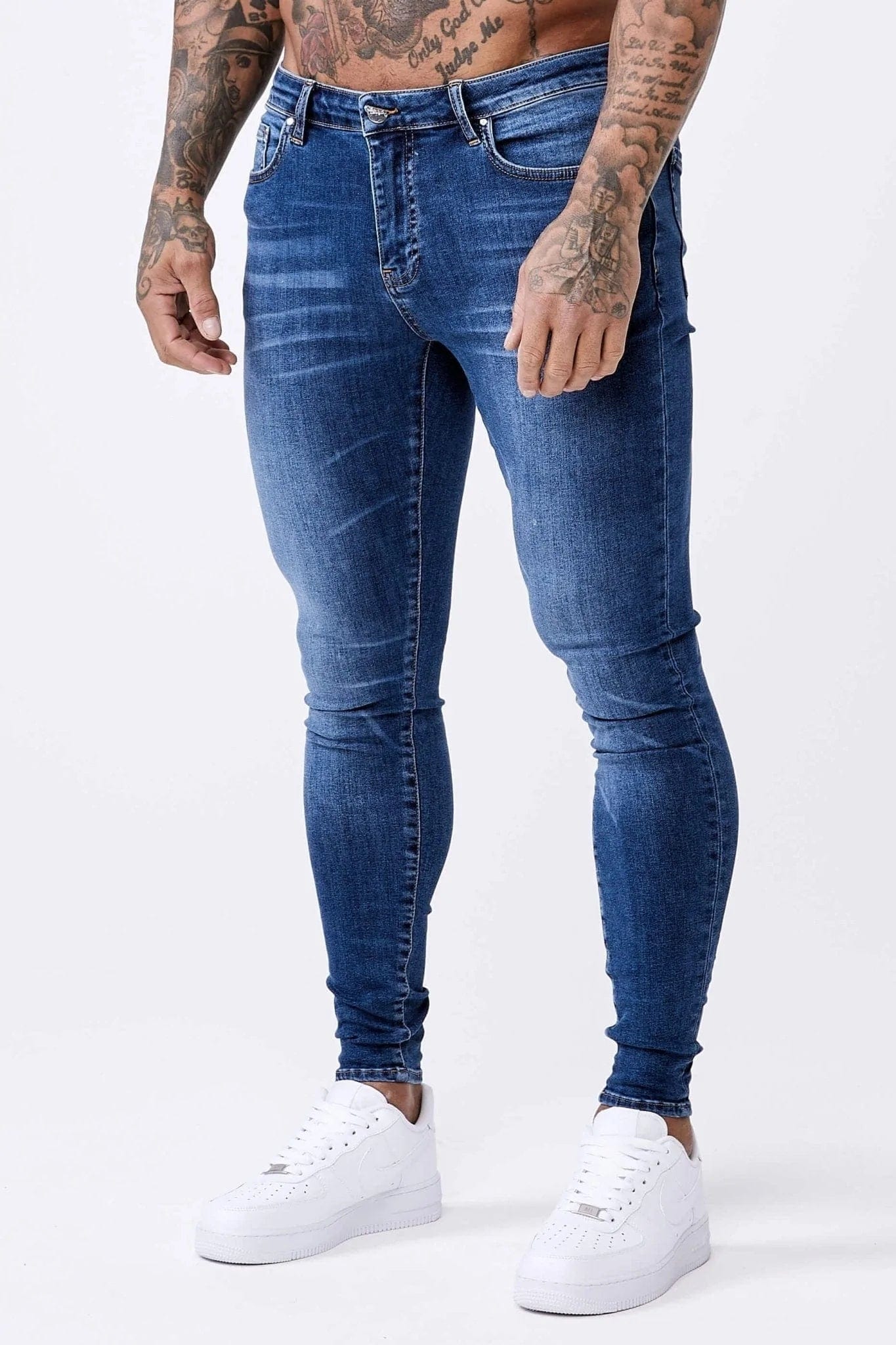 Free Design SKINNY FIT JEANS - VINTAGE BLUE EXTREME WASH