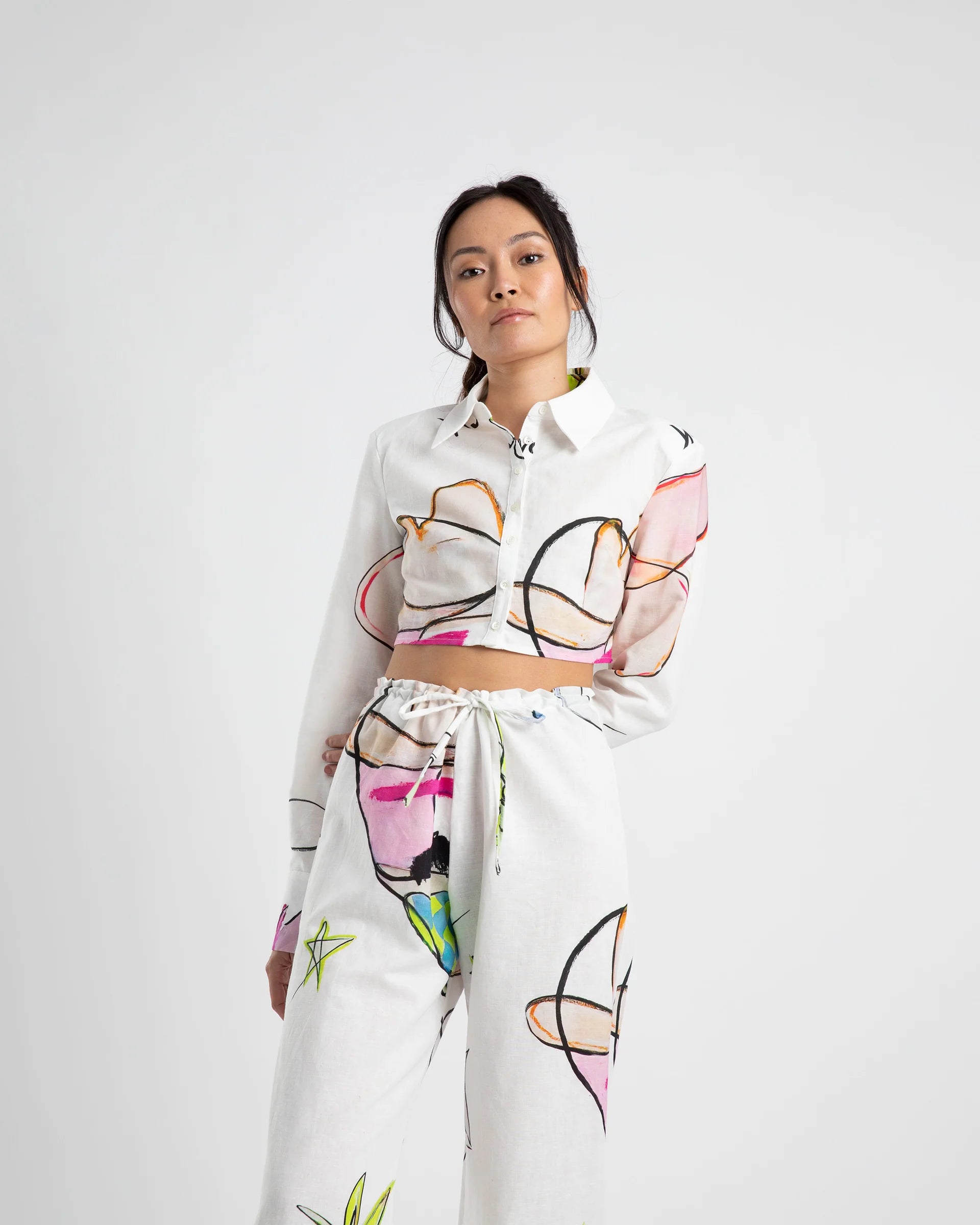 Light And Breathable Summi Summi - DRAWSTRING RELAXED PANT - COWBOI PRINT