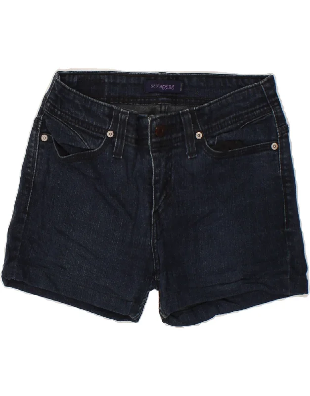 Personalized Outfit LEVI'S Womens 535 Denim Shorts US 7 Medium W26 Navy Blue Cotton