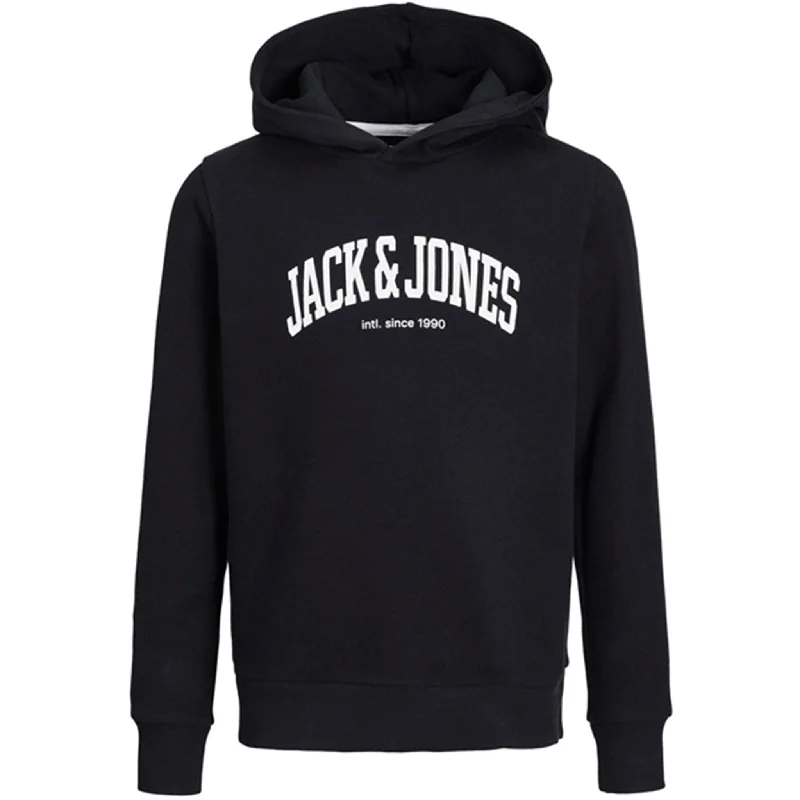 Sports Zipper Style Jack & Jones Junior Black Josh Sweat Hoodie