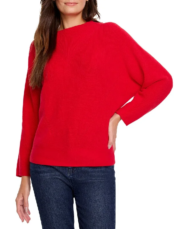 Sexy Fun NIC+ZOE Shaker Knit Mock Sweater