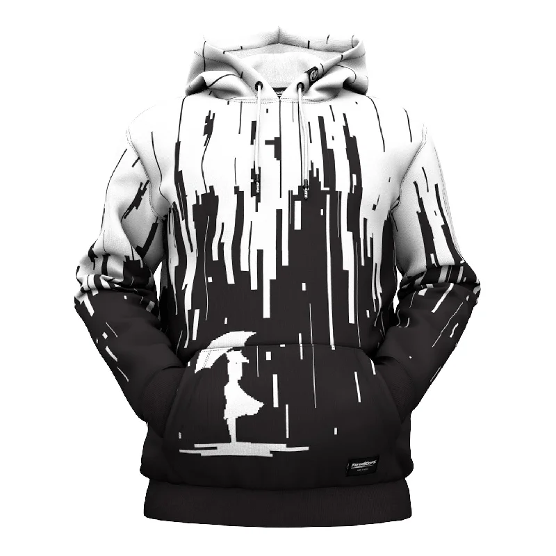 Modern Chic Negative 8-Bit Hoodie