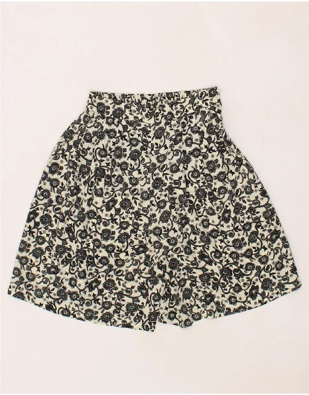 Design Must-have ANDREA MARE Womens Wide Leg Casual Shorts UK 8 Small W27 Black Paisley