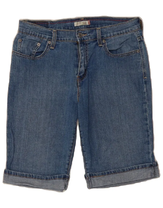 Youthful Street Fashion LEVI'S Womens 515 Denim Shorts US 8 Medium W28  Blue Cotton