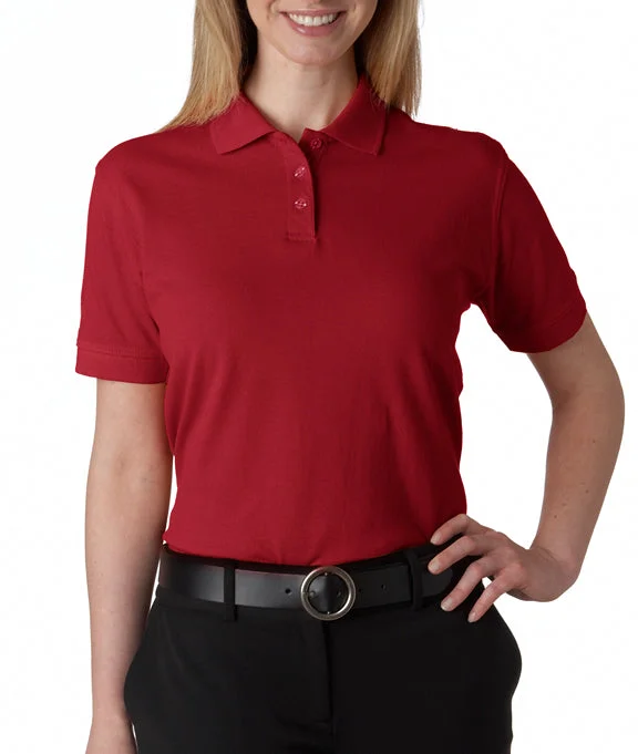 Fashionable Items 8530 - UltraClub Ladies Classic Piqué Polo Shirt | Cardinal