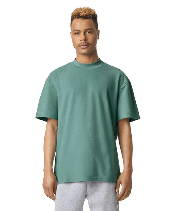 Street Sports Shoes 1PQ - American Apparel Unisex Mockneck Pique T-Shirt | Arctic