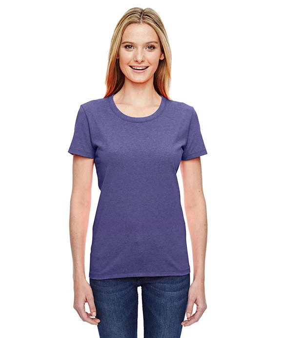 Sports Fitness Style L3930R - Fruit of the Loom Ladies 5 oz. HD Cotton™ T-Shirt | Retro Heather Purple Sports Fitness Style L3930R - Fruit of the Loom Ladies 5 oz. HD Cotton™ T-Shirt | Retro Heather Purple