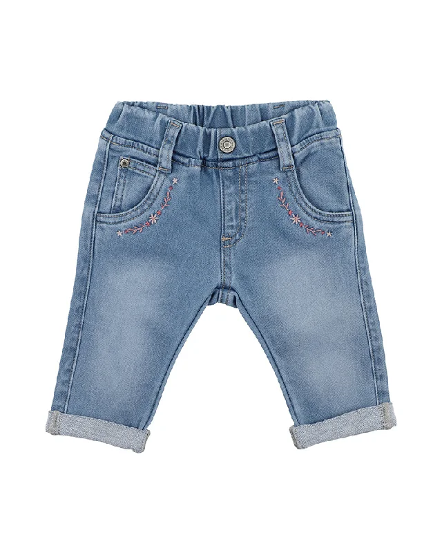 Fashion Touch Fox & Finch Light Indigo Denim Jeans - Light Blue (Size 00-7)