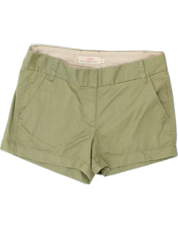 Design Perception J. CREW Womens Chino Shorts US 6 Medium W32 Green Cotton