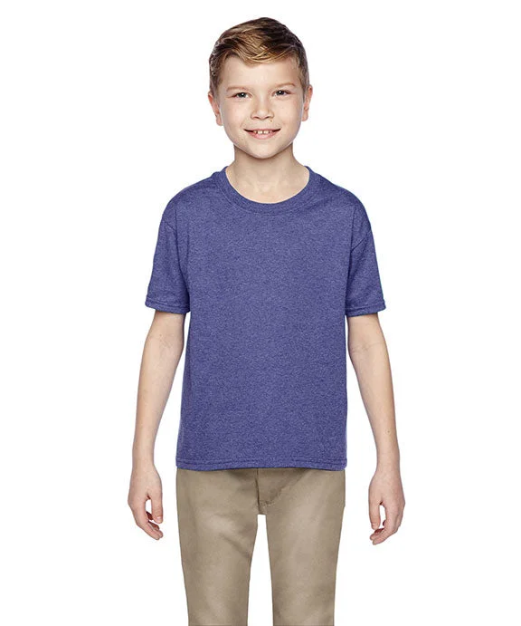 Casual Street 3930B - Fruit of the Loom Youth 100% Heavy Cotton HD® T-Shirt | Retro Heather Purple Casual Street 3930B - Fruit of the Loom Youth 100% Heavy Cotton HD® T-Shirt | Retro Heather Purple