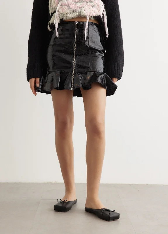 High Street Series Future Coated Mini Skirt