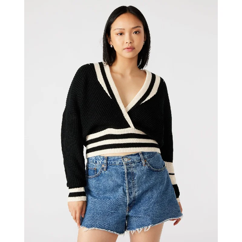 Multi-functional style Addison Pullover Black