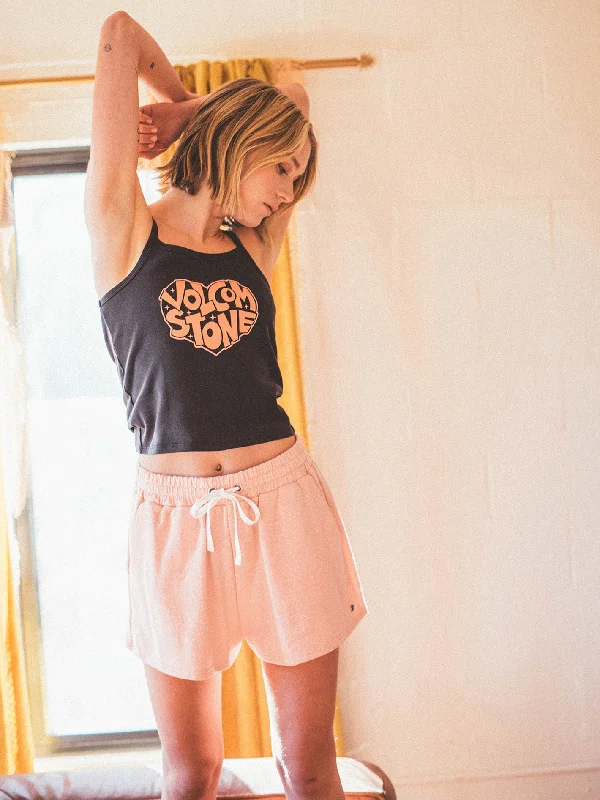 Extra long version Lived in Lounge Frenchie Shorts - Reef Pink