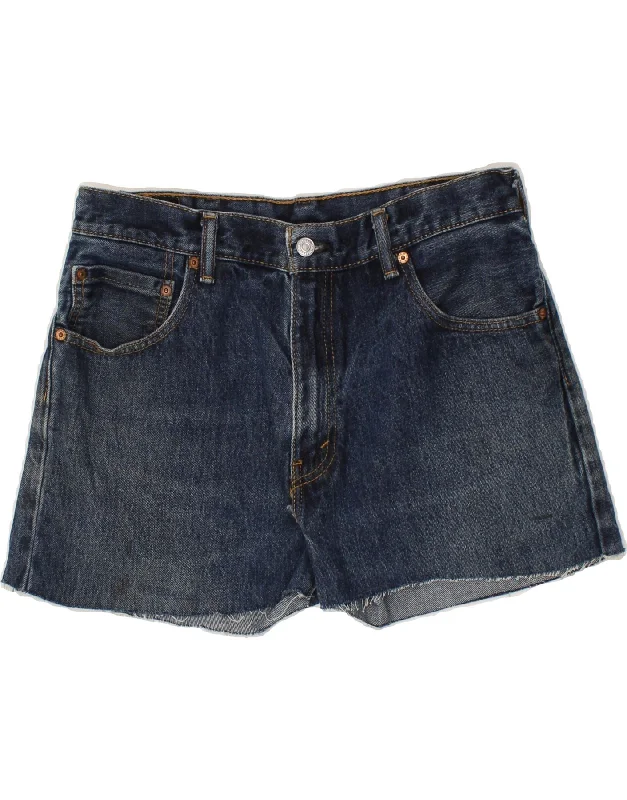 Sports litigation style LEVI'S Womens 517 Denim Shorts W33 Medium Blue Cotton