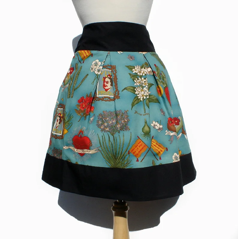 Elegant Wear Viva Frida Blue Skirt #S-RS738