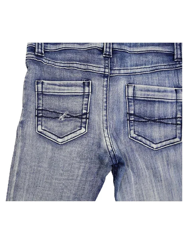 Fashion Must-have Korango Clouds Stretch Denim Knit Jean - Euro Wash