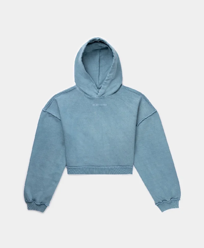 Denim Design Teal Blue Hodierna Hoody