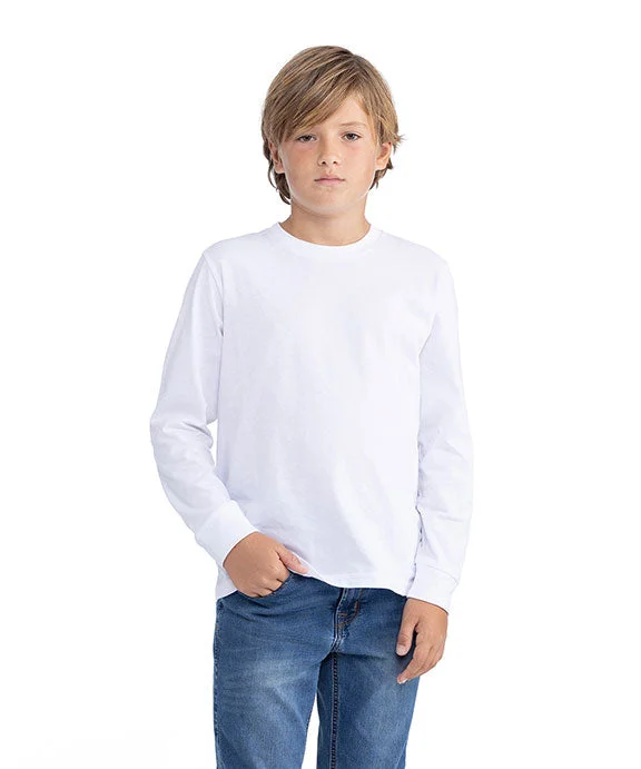 Exquisite workmanship 3311NL - Next Level Youth Cotton Long Sleeve T-Shirt | White