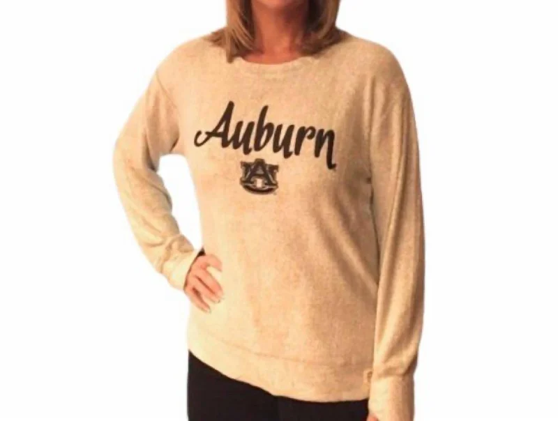 Comfortable Mind Auburn University Kalamazoo Top In Heather Grey