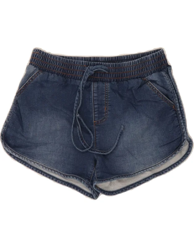 Fashion Must-have MOSSIMO Womens Denim Shorts Medium W28  Navy Blue Cotton