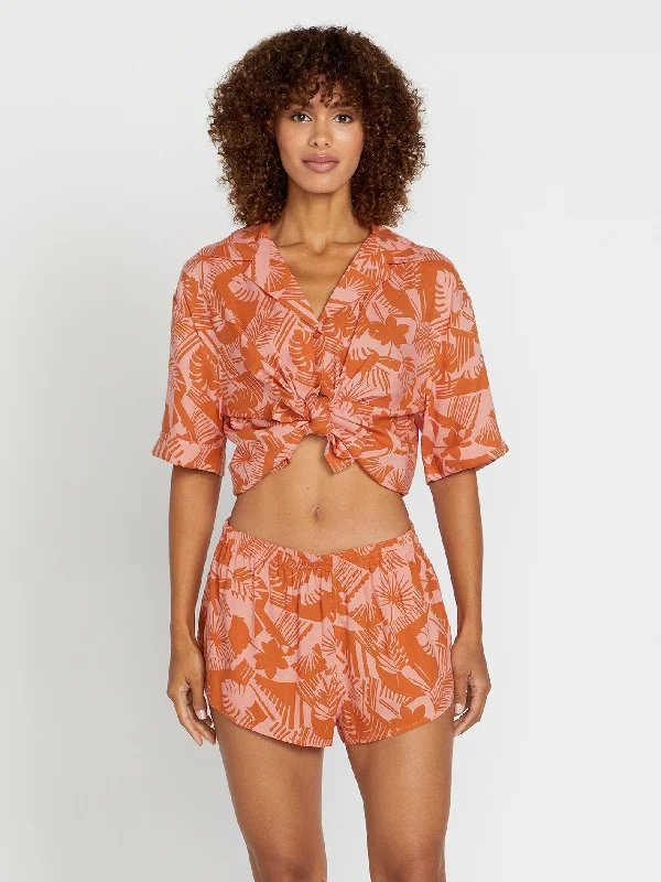 Creative Style Off Tropic Shorts - Burnt Sienna