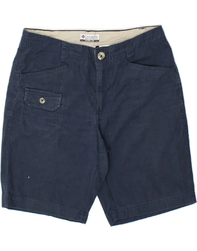 Boutique display COLUMBIA Womens Cargo Shorts US 6 Medium W30 Navy Blue Cotton