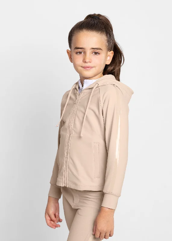 Elegant Wear YR Reflection Zip Hoodie (Beige)