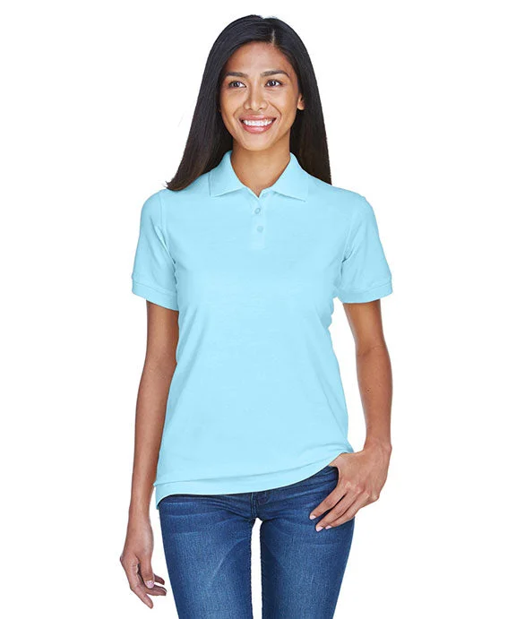 Luxury Style 8530 - UltraClub Ladies Classic Piqué Polo Shirt | Baby Blue